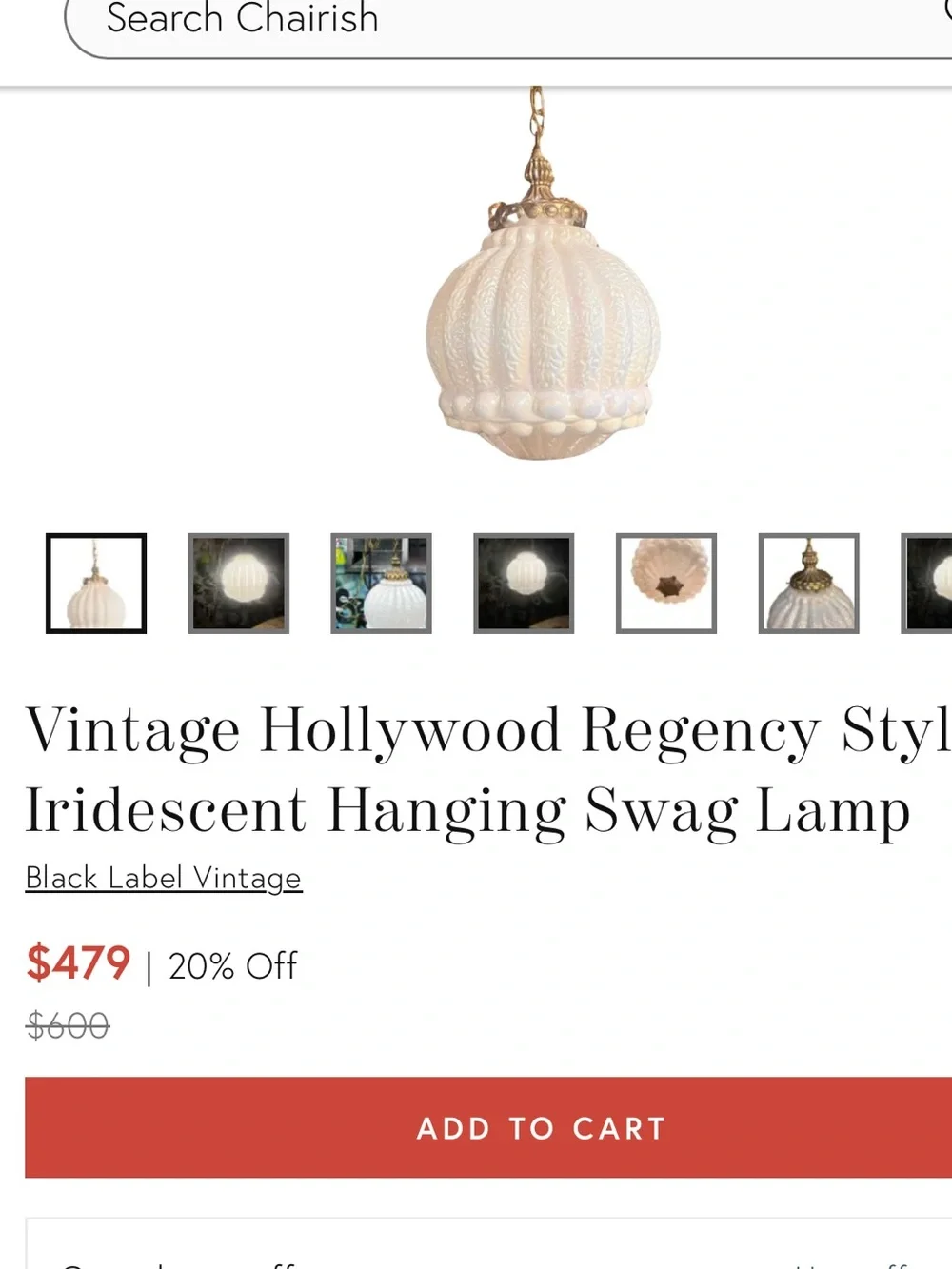 Black Label decorative hanging
